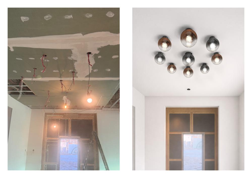 Cherry ceiling lamp